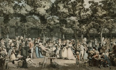 公共遊歩道;パブリックウォーク、1792 作： Philibert Louis Debucourt