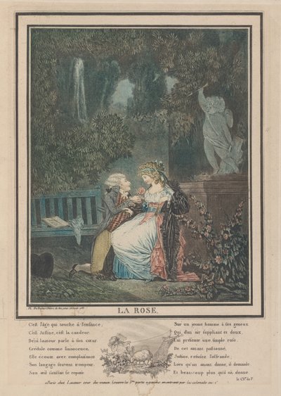 バラ、1788年。 作： Philibert Louis Debucourt