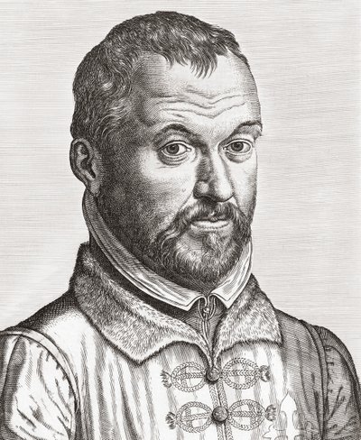 ベニート・アリアス・モンターノ肖像画（プリント） 作： Philip (after) Galle