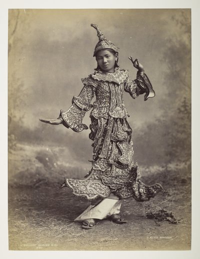 ビルマの踊る少女、ビルマの景色 作： Philip Adolphe Klier