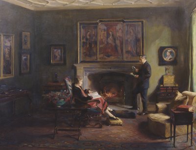 フェアラムの子爵とリー子爵夫人のいる室内 作： Philip Alexius de Laszlo