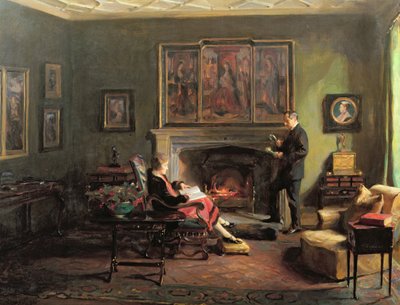 フェアラムの子爵とリー子爵夫人のいる室内 作： Philip Alexius de Laszlo