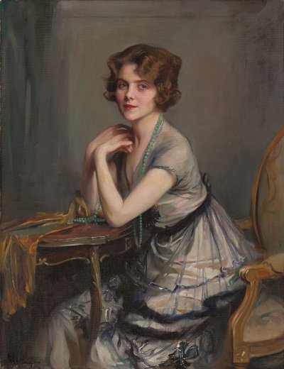ウィニー・メルヴィル夫人の肖像 作： Philip Alexius de Laszlo