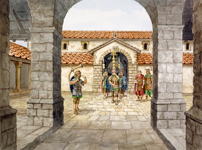 Housesteads ローマン フォート、3 世紀、1990～2010 年頃 作： Philip Corke