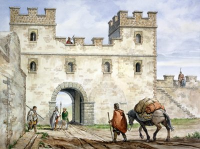 Housesteads ローマン フォート、3 世紀、1990～2010 年頃 作： Philip Corke