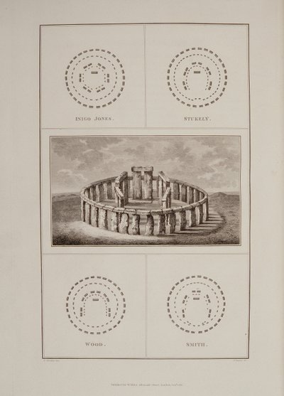 リチャード・コルト・ホアレスからのストーンヘンジの眺めジェームズ・バジール、ロンドン、1810-11年によって刻まれた古代ウィルトシャーの歴史 作： Philip Crocker