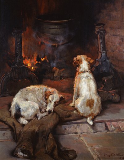 囲炉裏、1894 作： Philip Eustace Stretton