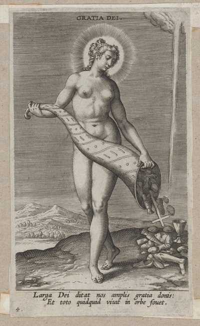 Prosopographia の Gratia Dei, ca. 1585～90年頃。 1585-90。 作： Philip Galle