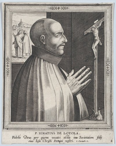 ロヨラの聖イグナチオ、シリーズ「修道会の男性創設者」より、1610 年以前、1610 年以前 作： Philip Galle