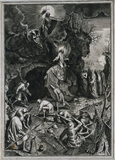 キリストの復活、c。 1562。 作： Philip Galle