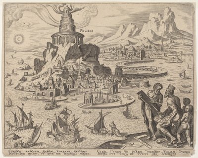 ファロス (アレクサンドリアの灯台) 作： Philip Galle, after Maerten van Heemskerck