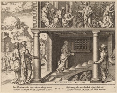 聖マティアスの選択 作： Philip Galle after Maerten van Heemskerck