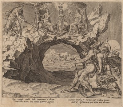 主の義を熱望する勤勉な労働者 作： Philip Galle after Maerten van Heemskerck