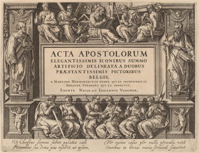 タイトルページ 作： Philip Galle after Maerten van Heemskerck after Jan van der Straet