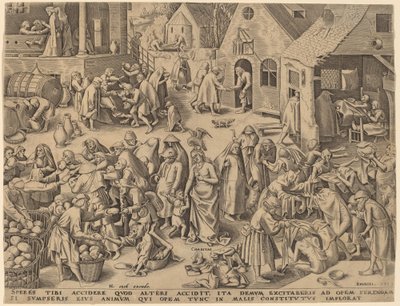 チャリティー [直訳] 作： Philip Galle after Pieter Bruegel the Elder