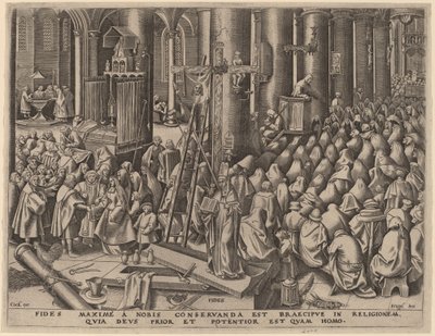信仰 作： Philip Galle after Pieter Bruegel the Elder