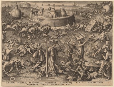 不屈の精神 作： Philip Galle after Pieter Bruegel the Elder