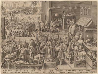 正義 作： Philip Galle after Pieter Bruegel the Elder