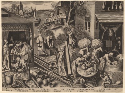 慎重 作： Philip Galle after Pieter Bruegel the Elder