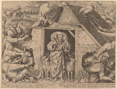 よい羊飼いのたとえ 作： Philip Galle after Pieter Bruegel the Elder