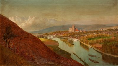 ブドウ畑からの感覚、1863 作： Philip Gilbert Hamerton