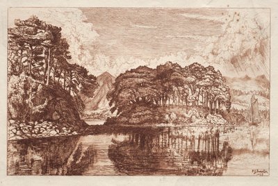 湖、1875。 作： Philip Gilbert Hamerton