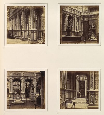 [ルネッサンス コートのファサード、ビュー、およびエントランス ロッジア]、約。 1859年。 作： Philip Henry Delamotte.