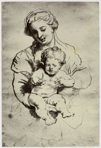 ルーベンス、彼の妻と子供 作： Philip Henry Delamotte