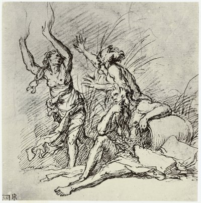サルヴァトール・ローザ、パンとシリンクス 作： Philip Henry Delamotte