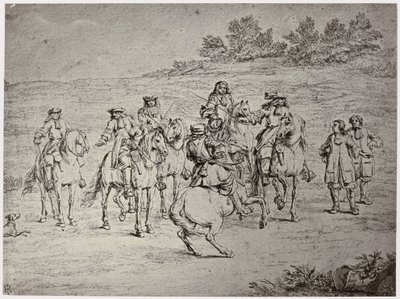 ヴァン デル ムーラン [?]、ルイ 14 世。 そしてアーティスト 作： Philip Henry Delamotte