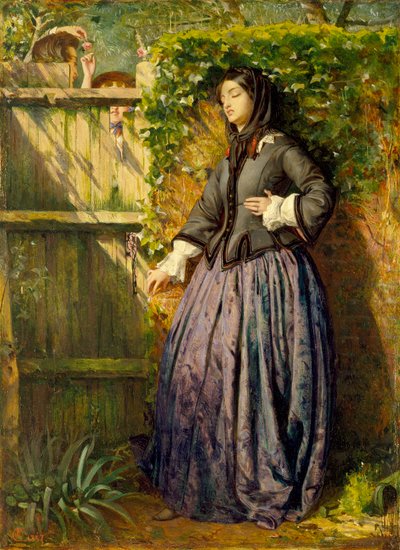 破られた誓い、1857年 作： Philip Hermogenes Calderon