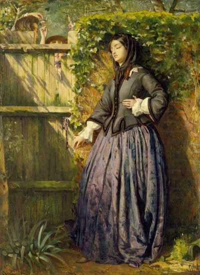 壊れた誓い、1857 作： Philip Hermogenes Calderon