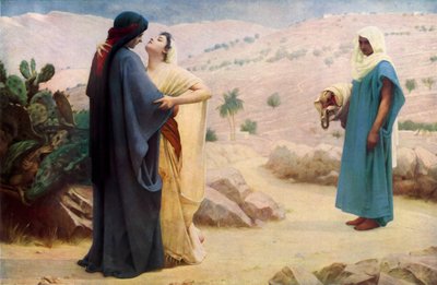 ルースとナオミ、1886年、1936年。 作： Philip Hermogenes Calderon