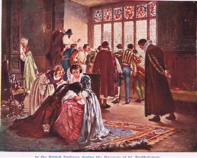 聖バーソロミュー虐殺の日にイギリス大使館 作： Philip Hermogenes Calderon