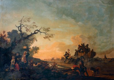 ハイロード（キャンバスに油彩） 作： Philip James de (1740 1812) Loutherbourg