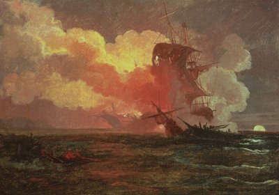 海軍の関与 作： Philip James de Loutherbourg