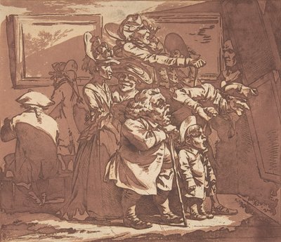 展覧会、1776 年 1 月 29 日、1776 年 1 月 29 日。 作： Philip James de Loutherbourg
