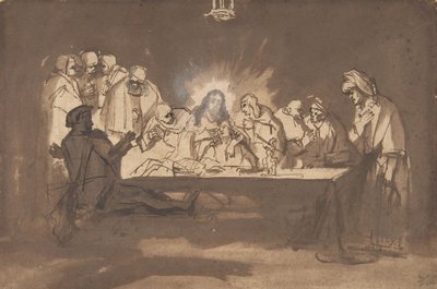 最後の晩餐、1650 年代後半。 作： Philip Koninck