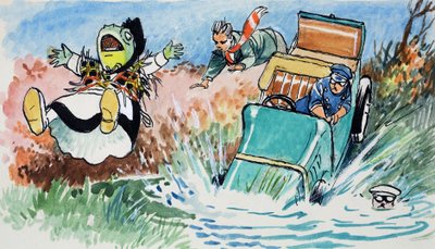 ガマ堂のガマ （ガッシュ、紙） 作： フィリップ・メンドーサ