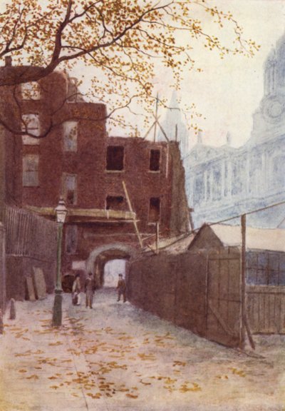 ディーンズコート、セントポールズチャーチヤード、1894 作： Philip Norman