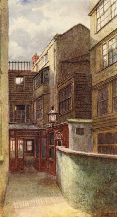 ディックスコーヒーハウス、フリートストリート、1899 作： Philip Norman