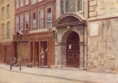 セントジョージ教会の出入り口、Botolph Lane、1904 作： Philip Norman