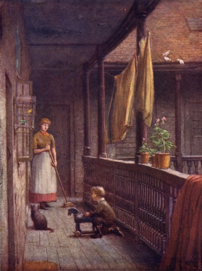 ギャラリーオブホワイトハートイン、サザーク、1884 作： Philip Norman