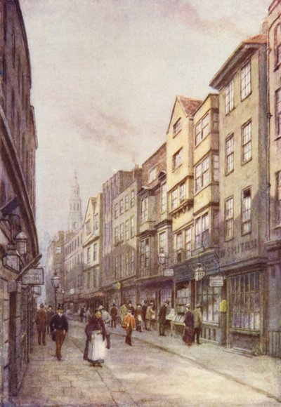 ホリウェルストリート、ストランド、東向き、1900 作： Philip Norman