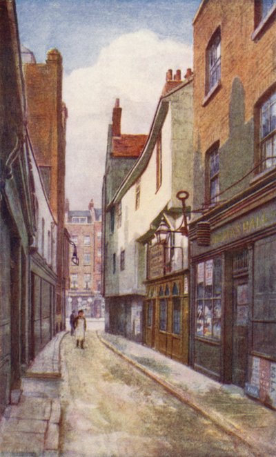 レザーレーン、ホルボーンに向かって南を向く、1897 作： Philip Norman