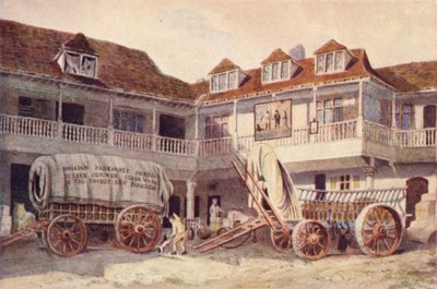 タバードイン、サザーク、1810 作： Philip Norman