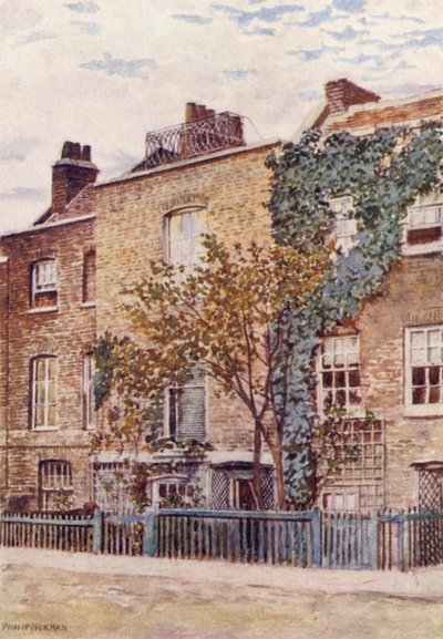 ターナーズハウス、チェインウォーク、チェルシー、1887 作： Philip Norman