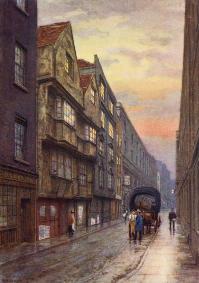 Wych Street、Strand、北西向き、1901 作： Philip Norman