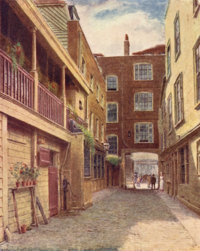 ヤードオブオールドベルイン、ホルボーン、北、1897 作： Philip Norman