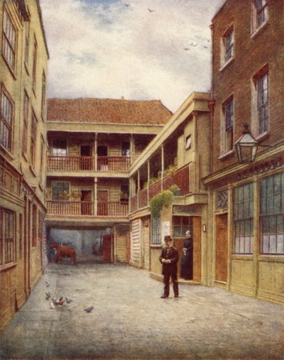 ヤードオブオールドベルイン、ホルボーン、南、1897 作： Philip Norman